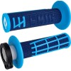 Mânere motocross ODI EMIG 2.0 Lock-On NAVY/CYAN