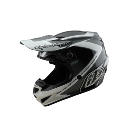 Cască motocross TROY LEE DESIGNS GP Shutter - Gri/Alb