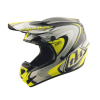 Cască motocross TROY LEE DESIGNS GP Pro Crossover - Grey/Yellow