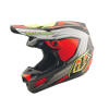 Cască de motocross TROY LEE DESIGNS SE5 Composite Stripes - Negru/Infra Roșu