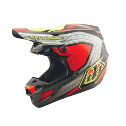 Cască de motocross TROY LEE DESIGNS SE5 Composite Stripes - Negru/Infra Roșu Cască de motocross TROY LEE DESIGNS SE5 Composite Stripes - Negru/Infra Roșu