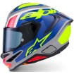 Cască ALPINESTARS S-R7 LUMEN Silver/Pink Fluo Yellow thumb
