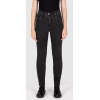Blugi moto damă Knox jeans Colton BLACK - scurt