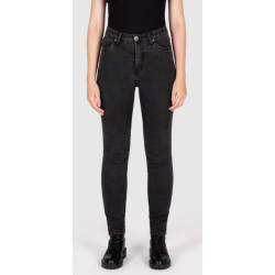 Blugi moto damă Knox jeans Colton BLACK - scurt