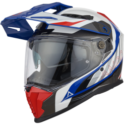 Cască AMOQ Helmet AI100 Mojave alb/roșu/albastru Cască AMOQ Helmet AI100 Mojave alb/roșu/albastru