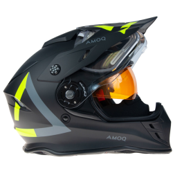Cască AMOQ Adaptor Electric visor Helmet black/yellow Cască AMOQ Adaptor Electric visor Helmet black/yellow