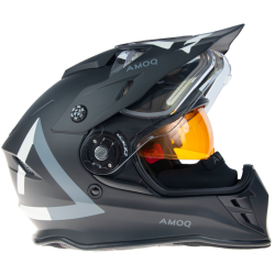 Cască AMOQ Adaptor Electric visor Helmet negru/gri Cască AMOQ Adaptor Electric visor Helmet negru/gri