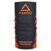 FULAR AMOQ Neck Warmer Negru-portocaliu
