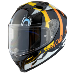 Cască pentru copii AMOQ Helmet FI100 Bee glossy black JNR Cască pentru copii AMOQ Helmet FI100 Bee glossy black JNR