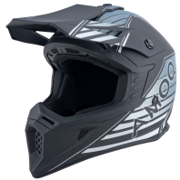 Cască motocross AMOQ Meteor V2 Helmet Axis Black/Grey