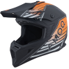 Cască motocross AMOQ Meteor V2 Helmet Axis Negru/portocaliu