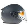 Cască scooter AMOQ Cluster double visor Jet Helmet Blackout