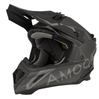 Cască motocross AMOQ Friction MIPS Carbon Helmet Negru/Gri