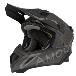 Cască motocross AMOQ Friction MIPS Carbon Helmet Negru/Gri