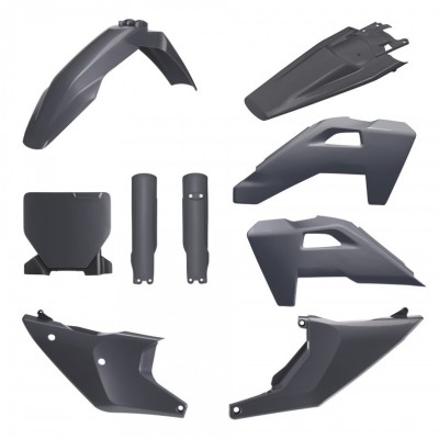 Set complet de plastice POLISPORT Full Plastic Kit Husqvarna TC/FC (2025-26) GREY Set complet de plastice POLISPORT Full Plastic Kit Husqvarna TC/FC (2025-26) GREY