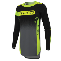 Tricou motocross damă THOR SPORTMODE MERGE CH/BK