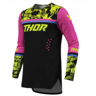 Bluză motocross pentru copii THOR SPORTMODE PUNKD BK/FU