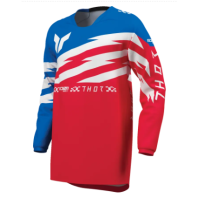 Bluză motocross pentru copii THOR LAUNCHMODE SHOCKIE RD/BL