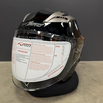 Cască pentru scuter A-PRO KINETIC BLACK - DEFECTĂ