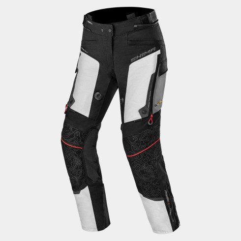 Pantaloni moto textili pentru femei SHIMA TRACKER LIGHT GREY