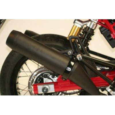 Protector pentru generația R&G RACING Exhaust Guard Round Muffler Ø100mm Negru
