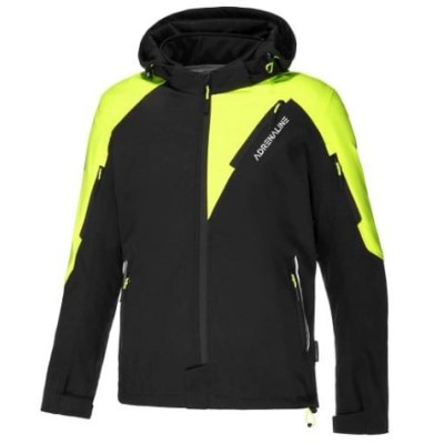 Jachetă moto textilă ADRENALINE FREEDOM BLACK/YELLOW
