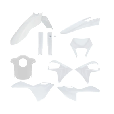 Kit complet de plastic compatibil cu Gas Gas EC/ECF 24-26 alb