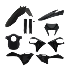 Kit complet de plastic potrivit pentru Gas Gas EC/ECF 24-26 negru Kit complet de plastic potrivit pentru Gas Gas EC/ECF 24-26 negru