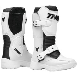 Botine de motocross pentru copii THOR MINI BLITZ XR WHT