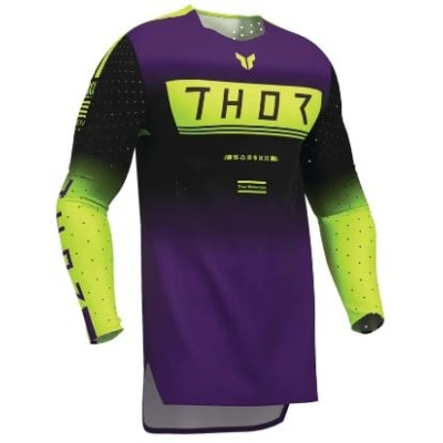 Tricou motocross THOR SPORTMODE GEO BK/PU