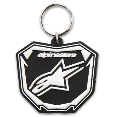 Clemă de chei ALPINESTARS FOB PLATE BLACK/WHITE