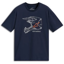 Tricou ALPINESTARS CSF MX HELMET NAVY