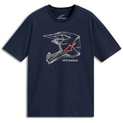 Tricou ALPINESTARS CSF MX HELMET NAVY