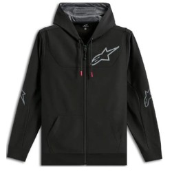 Hanorac moto ALPINESTARS HOODIE ZIP SESSIONS V3 NEGRU/GRI Hanorac moto ALPINESTARS HOODIE ZIP SESSIONS V3 NEGRU/GRI