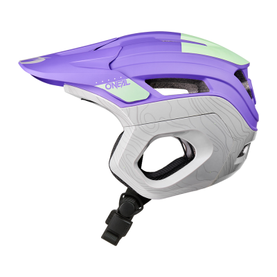 Cască de bicicletă O'NEAL TRAPPER EVO TOPO PURPLE/MINT/GRAY V.26