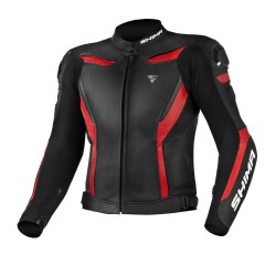 Jachetă moto din piele SHIMA CHASE RED