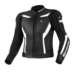 Jachetă moto din piele SHIMA CHASE WHITE