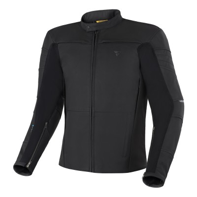 Jachetă moto din piele SHIMA SHADOW TFL BLACK
