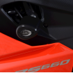 Capace de protecție R&G RACING Aero Crash Protectors (Non-Drill Kit) - Negru Aprilia RS660 thumb