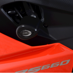 Capace de protecție R&G RACING Aero Crash Protectors (Non-Drill Kit) - Negru Aprilia RS660