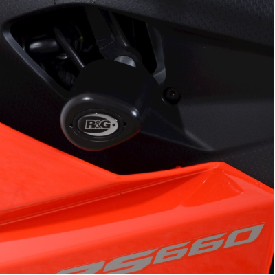 Capace de protecție R&G RACING Aero Crash Protectors (Non-Drill Kit) - Negru Aprilia RS660