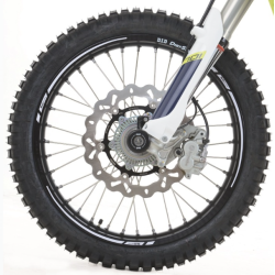 Autocolante pentru jante R&G RACING 17'' Set de benzi albe pentru jante