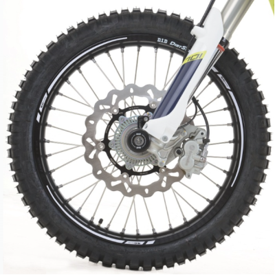 Autocolante pentru jante R&G RACING 17'' Set de benzi albe pentru jante