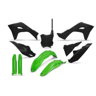 Set de plastice UFO Kawasaki KX250F 25-26, KX450F 24-26 Negru