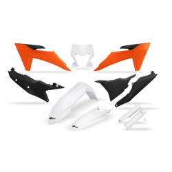 Set de plastice UFO KTM EXC-F250-501 24-25, EXC150/250 24-25, EXC300 24-25 Alb Set de plastice UFO KTM EXC-F250-501 24-25, EXC150/250 24-25, EXC300 24-25 Alb