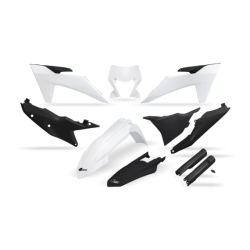 Set de plastic UFO KTM EXC-F250-501 24-25, EXC150/250 24-25, EXC300 24-25 Alb Set de plastic UFO KTM EXC-F250-501 24-25, EXC150/250 24-25, EXC300 24-25 Alb
