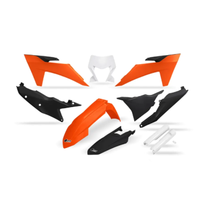 Set de plastice UFO KTM EXC-F250-501 24-25, EXC150/250 24-25, EXC300 24-25 Portocaliu