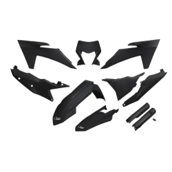 Set de plastic UFO KTM EXC-F250-501 24-25, EXC150/250 24-25, EXC300 24-25 Negru Set de plastic UFO KTM EXC-F250-501 24-25, EXC150/250 24-25, EXC300 24-25 Negru