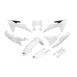 Set de plastice UFO KTM EXC-F250-501 24-2, EXC150/250 24-25, EXC300 24-25 Alb