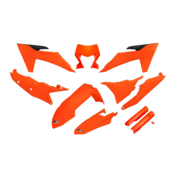 Set de plastice UFO KTM EXC-F250-501 24-25, EXC150/250 24-25, EXC300 24-25 Portocaliu Fluo